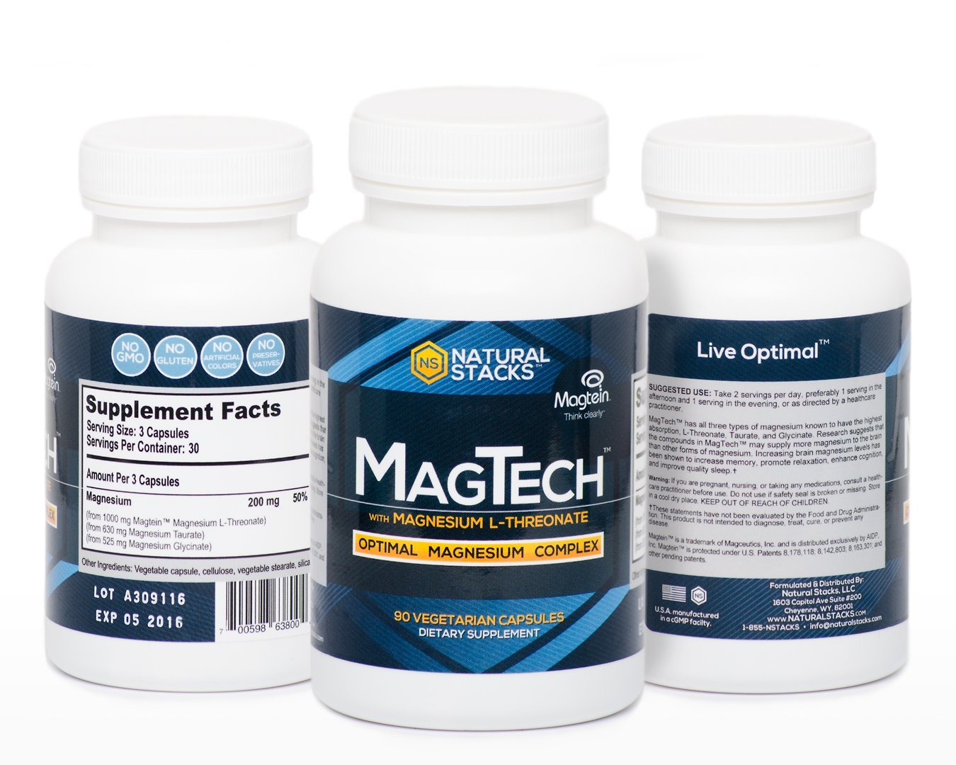 Natural Stacks MagTech Magnesium (90 Stck.)