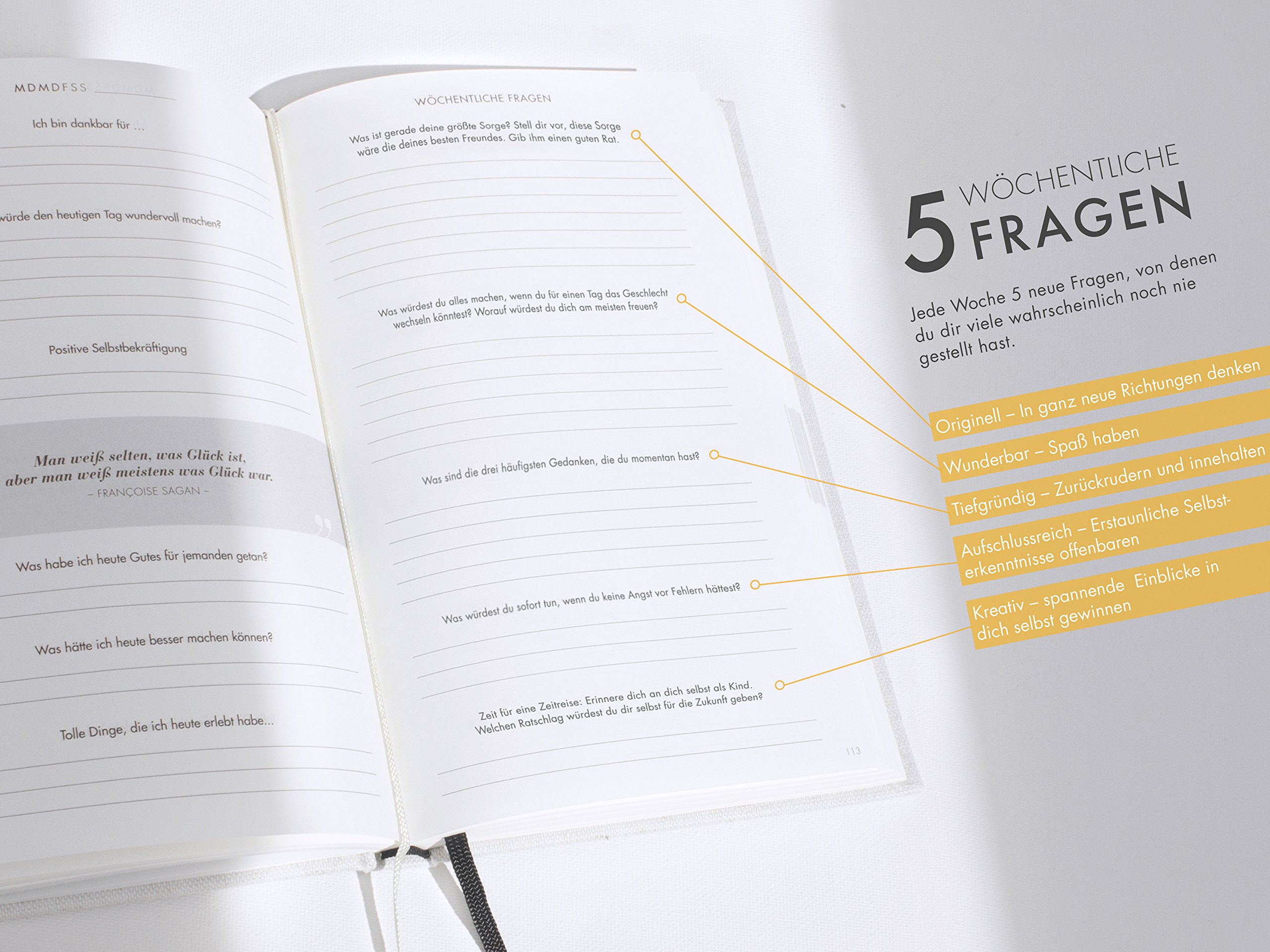 Das 6-Minuten-Tagebuch - Schreib dich glücklich