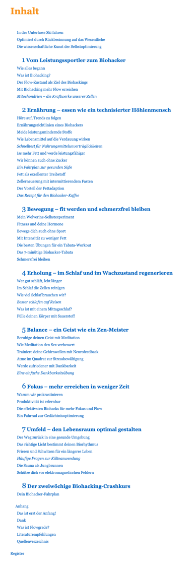BIOHACKING - OPTIMIERE DICH SELBST