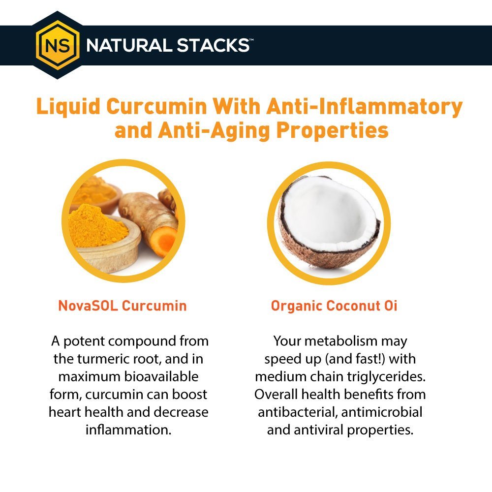 Natural Stacks Curcumin mit Kokosnussöl (60 Stk.)