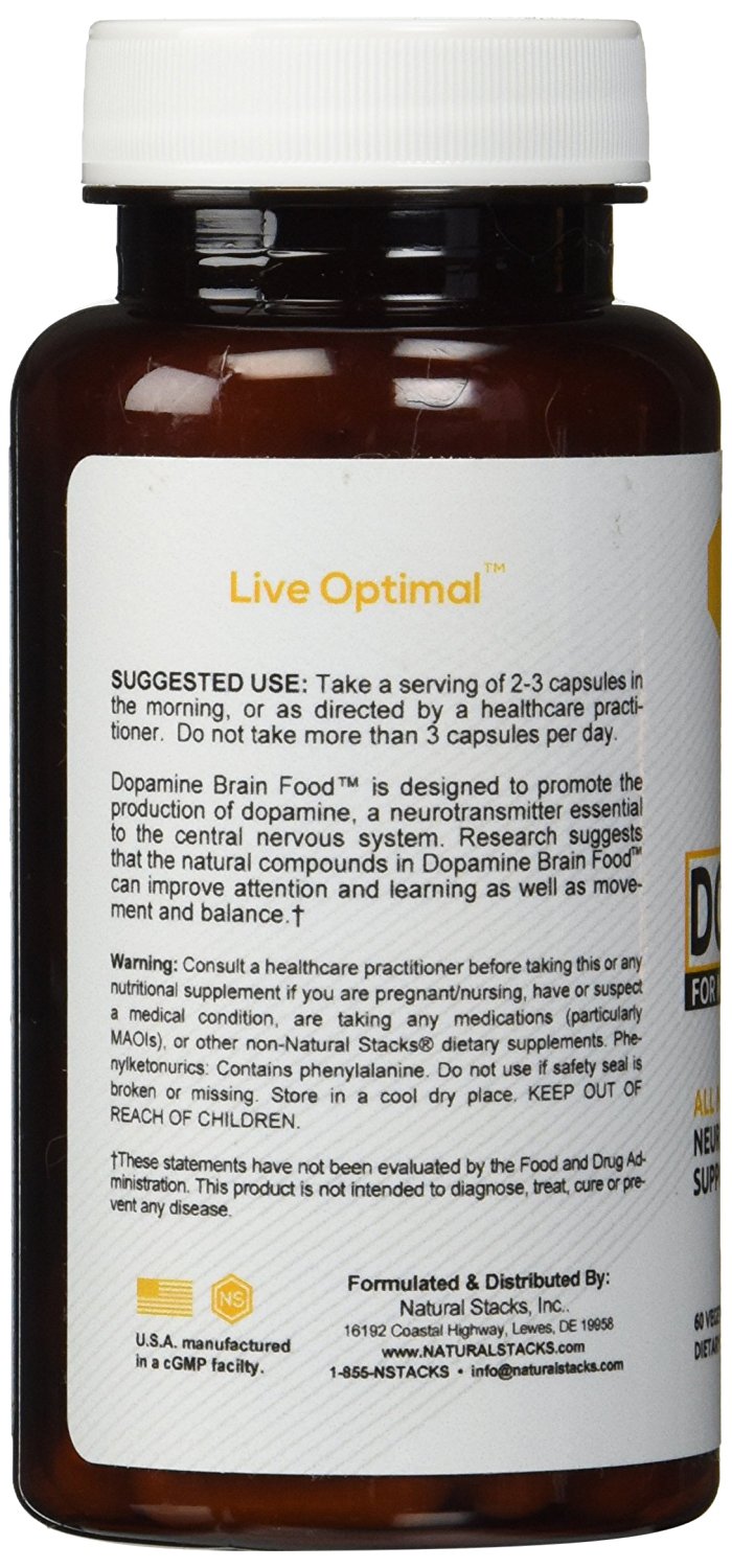 Natural Stacks Dopamine Brain Food