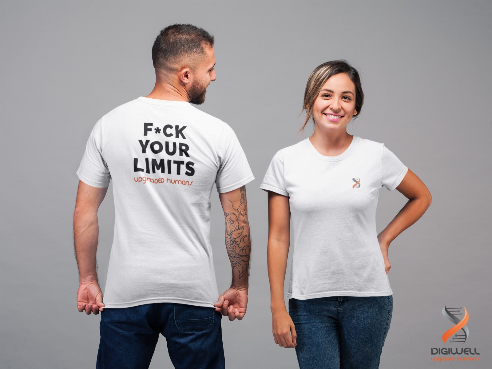 Upgraded Shirts - "F*CK YOUR LIMITS" - white