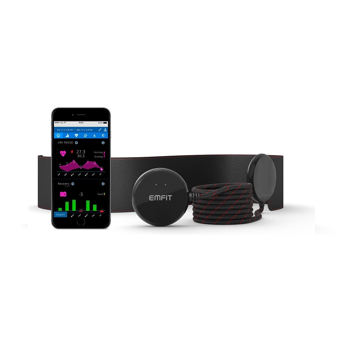 Emfit QS - Schlaf-Tracker mit Herzfrequenzvariabilität (HRV) - gebraucht